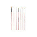 Nascita 7-Piece Nail Art Brush Set - Professional Nail Decoration Tools for Detailed Designs