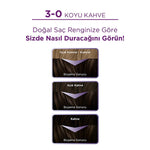 Palette Hair Dye - 3-0 Dark Brown with Keratin & Nourishing Oils for Vibrant Color