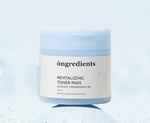 ongredients Revitalizing Toner Pads 160g/60ea