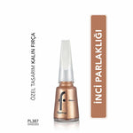 Flormar Pearly Nail Polish PL387 Vintage Gold - Long-Lasting Nail Polish with Pearl Effect