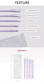 TONYMOLY Eye Make-Up Brush Set of 5pcs