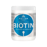 Kallos Cosmetics Biotin Beautifying Hair Care Mask - Nourishing, Protective, 1000ml