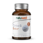 Natuwell Zinc Copper Dietary Supplement - 60 Capsules for Immune System Support