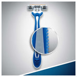 Gillette Blue3 Disposable Razor for Men - Comfort Shaving with 3 Chrome-Coated Blades