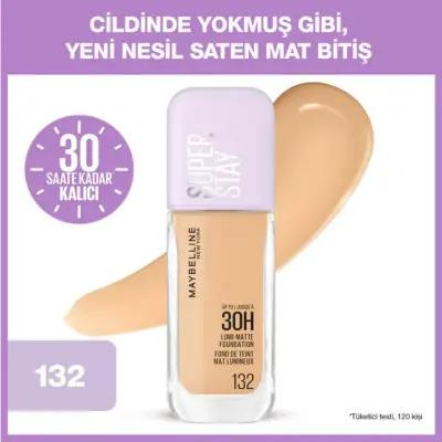 Maybelline New York Lumi Matte Foundation 132 - Matte Foundation Makeup for Natural Finish, Lightweight & Long-Lasting